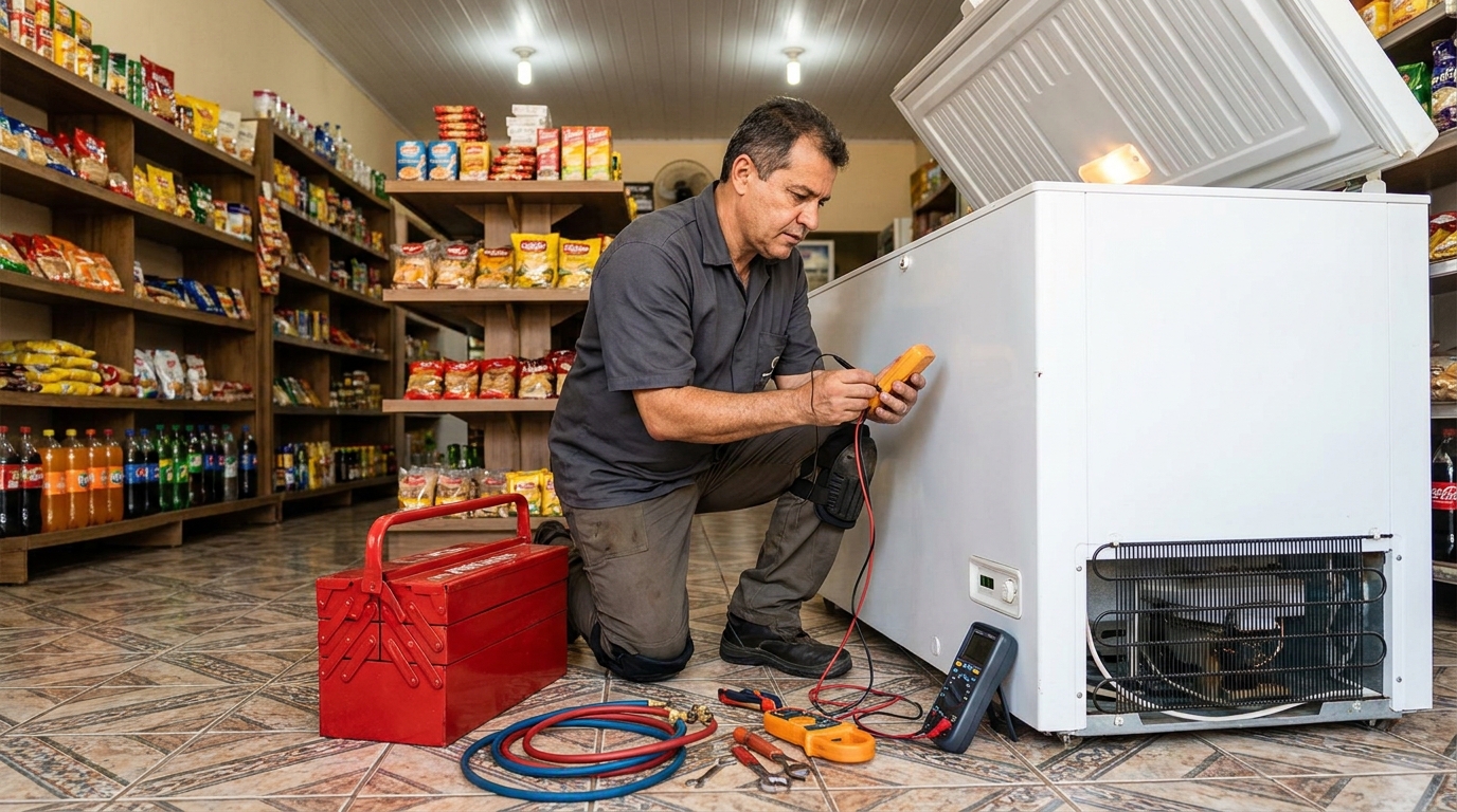 Ajuste de Temperatura do Freezer no Centro, Cabo Frio‑RJ