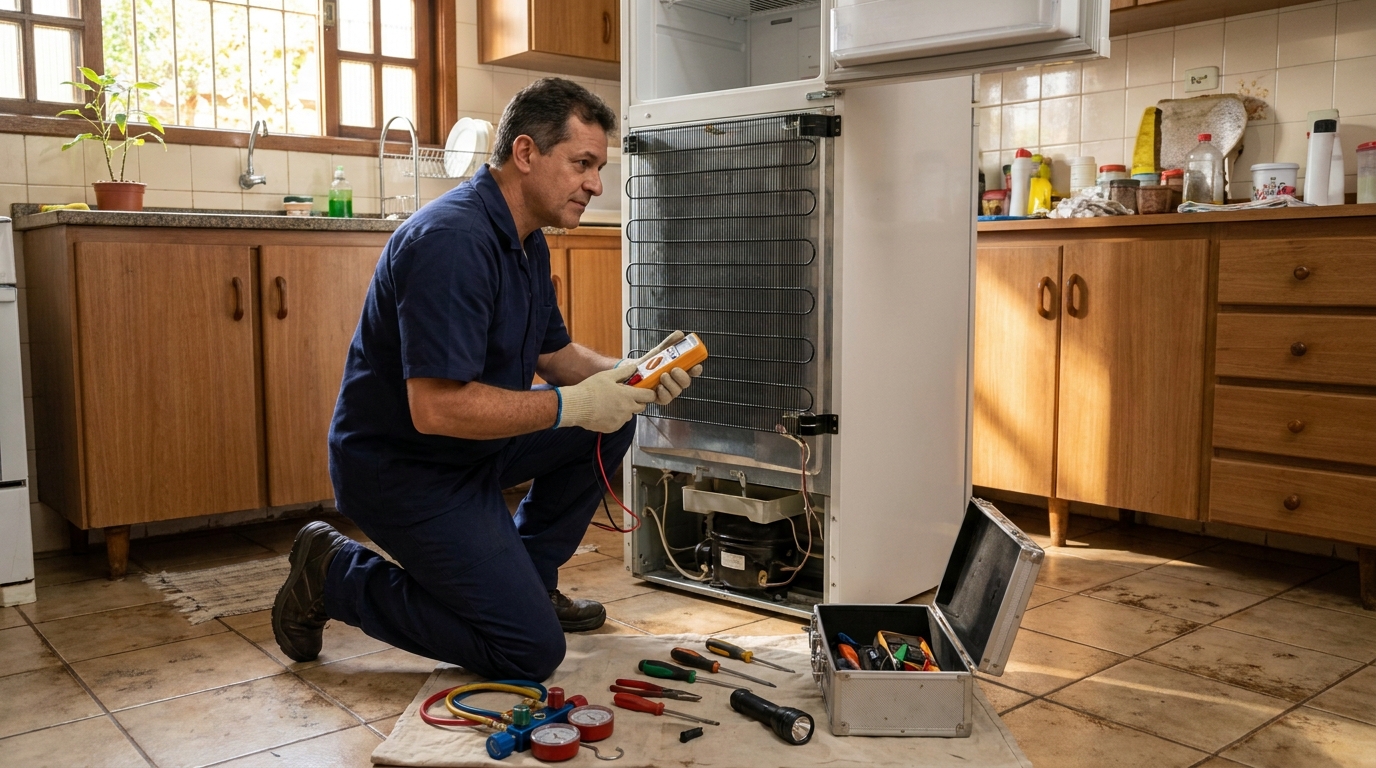 Manutenção na Refrigeração no Aquarius, Cabo Frio‑RJ